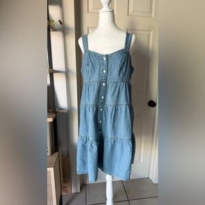 Womens Levi's Light Blue Denim dress sz L